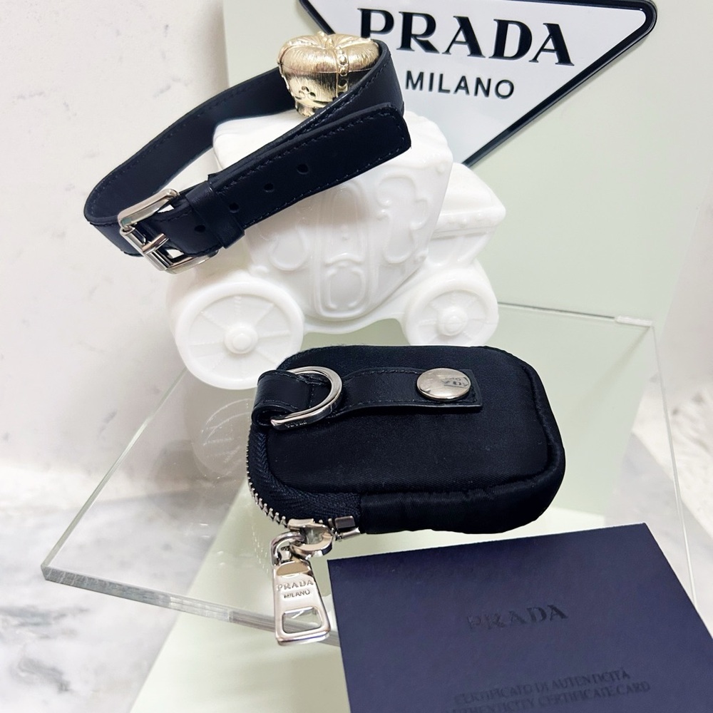 Authentic Prada Black Tessuto Mini Ankle Pouch / Bag - Picture 9 of 12